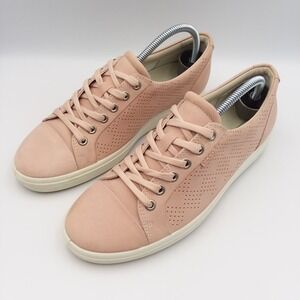 ECCO Soft 7 Sneaker Perforated Leather Casual Walking Shoes Rose Dust Women's‎ 7